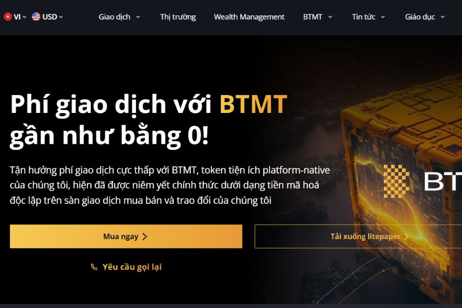 Các tính năng giao dịch trên sàn BITmarkets